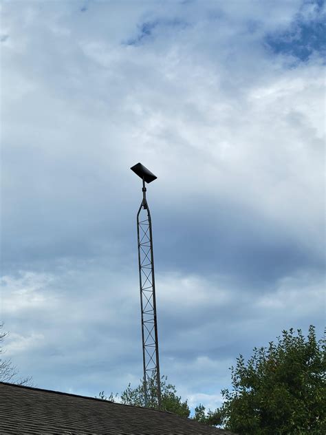 Made good use out of our old TV antenna mast : r/Starlink