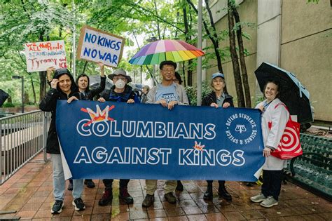 Protesters gather at Columbia gates for nationwide 'No Kings' protests