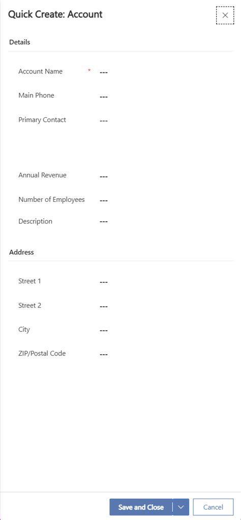 Image result for Quick Create Form