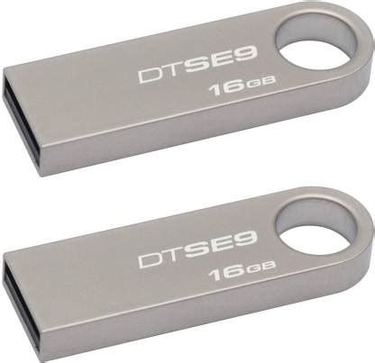 KINGSTON DTSE9 DataTraveler SE9 16GB - Pack Of 2 Pendrive - USB 2.0 16 ...