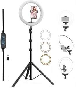 OSMAYO Ring Light 10 Inch for Video Shooting Professional Studio Light ...