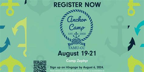 Registration for Anchor Camp 2024 | Events Calendar | Texas A&M ...