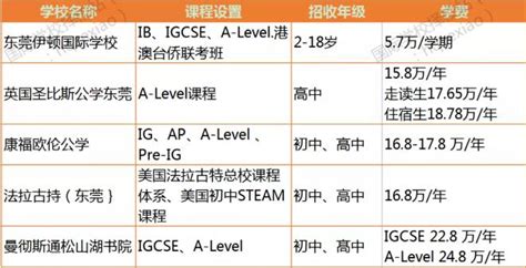 广州佛山国际学校学费一览表公布！