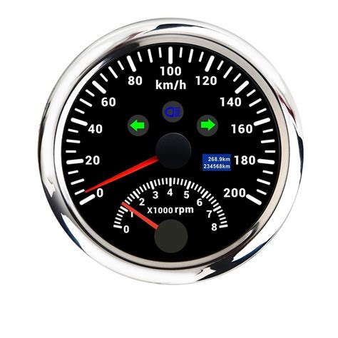 120km/h 200km/h 85mm GPS Speedometer Speed Gauge Digital Odometer ATV UTV Marine Boat Meter 12V ...