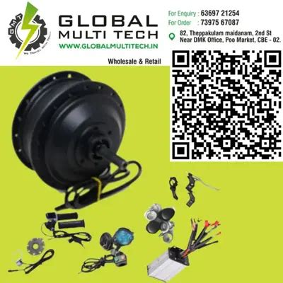Buy 36V,48V 350WATTS ELECTRIC CYCLE HUB MOTOR kit online at best price ...