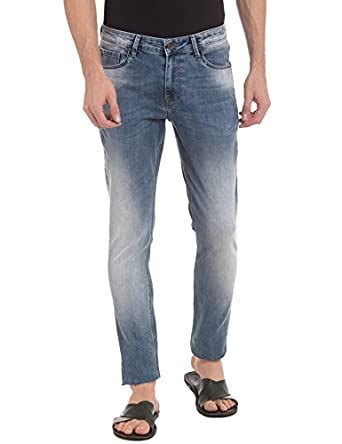 Buy True Blue Men's Slim Fit Jeans (8907423238169_2031652890_32W x 33L ...