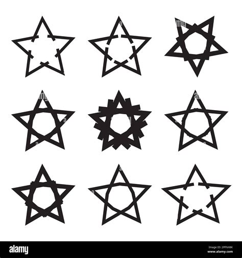 Black white stars Cut Out Stock Images & Pictures - Alamy
