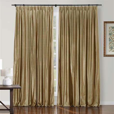 Amazon.com: ChadMade 100% Dupioni Silk Curtain 84 Inches Long Pinch Pleat Darkening Drape for ...
