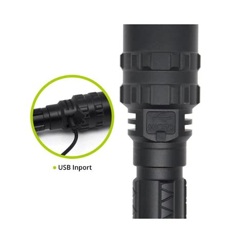 High-Performance Rechargeable Red LED Flashlight for Outdoor