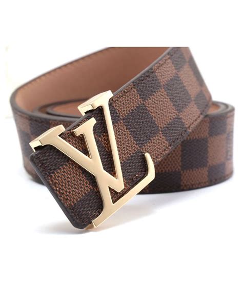 LV Belt Brown Leather Casual Belt: Buy Online at Low Price in India ...
