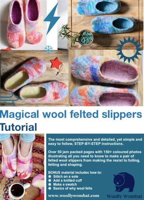 Felted Wool Slippers Pattern 的图像结果