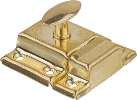 Buy Stamped Brass Small Cabinet Latch - Antique Reproduction Oval Turn ...