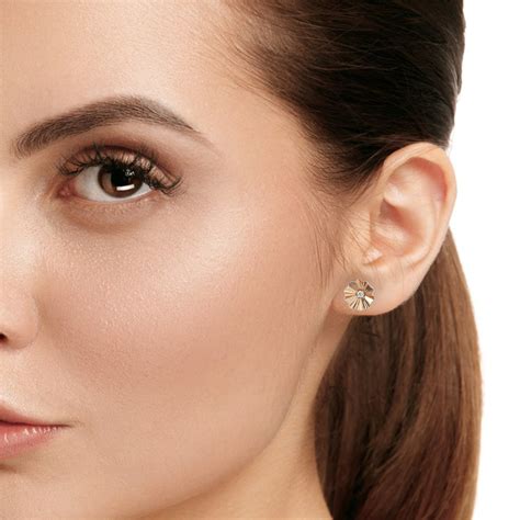 Petal Radiance Diamond Stud Earrings – Floral Lab-Grown Jewellery ...