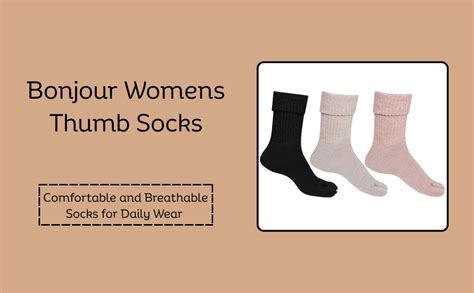 Bonjour Womens Thumb Socks (Pack of 3) (BROGWL-17A-PO3)(Colors & Print ...