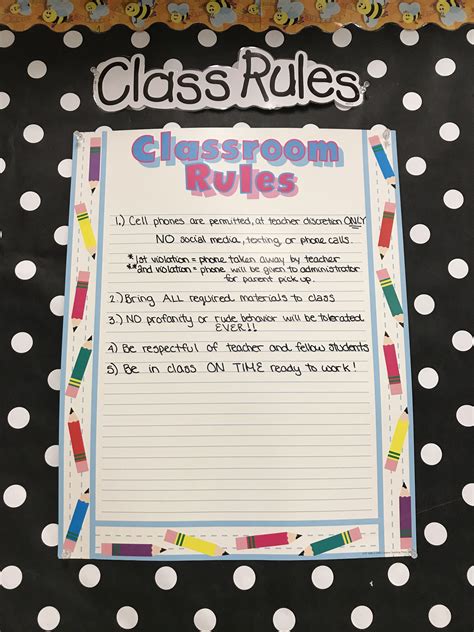 Classroom Management Rules 的图像结果