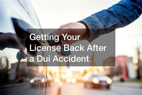 Image result for Steps to Getting License Back From DUI