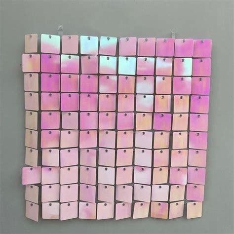 WPS- Pack of 32 Sequin Panel Wall Backdrop Curtain for Birthday Events ...