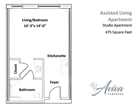 Floor Plans (Assisted) - Aviva Pembroke by Beth Sholom Village