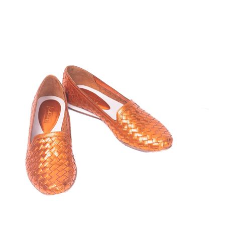 Shop Metallic Orange Loafer - Calonge