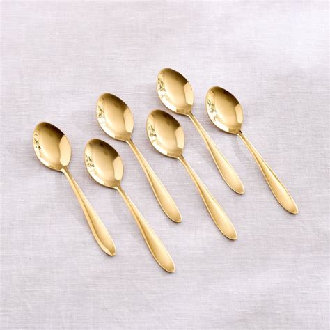Buy Glister Sobeka Set of 6 Stainless Steel Baby Spoons from Home ...