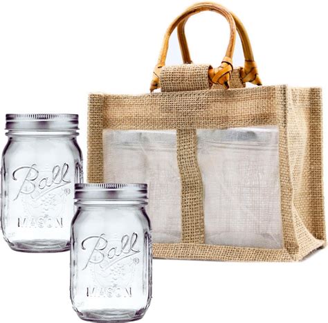 Amazon.com: GRAS Art Bundles Regular Mouth Ball Mason Jars 16 oz (2 ...