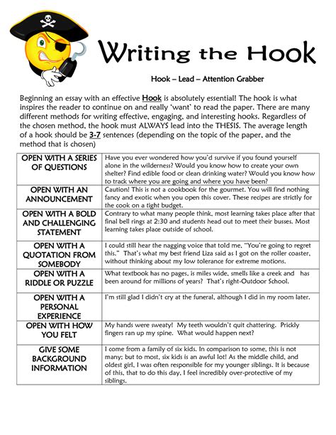 Image result for Examples of Hooks in Writing
