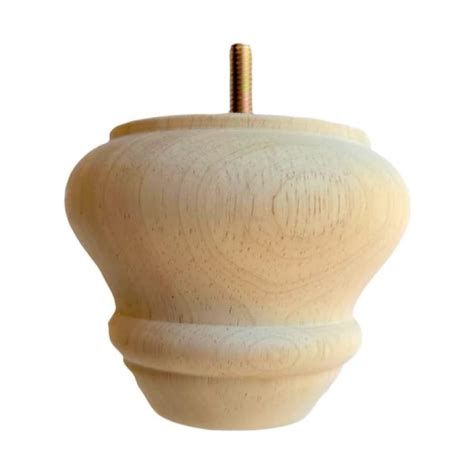 Bun Feet Sofa Legs, Unfinished Wood, Set of 4 from Design 59 – Design59