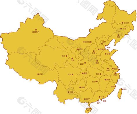 中国地图素材免费下载(图片编号:2838070)-六图网