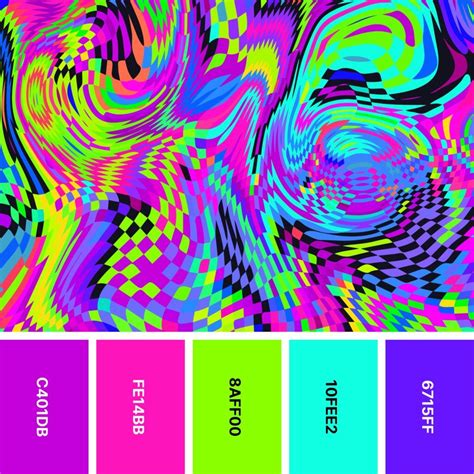 30 Neon Color Palettes for Vibrant Designs | Color palette bright ...