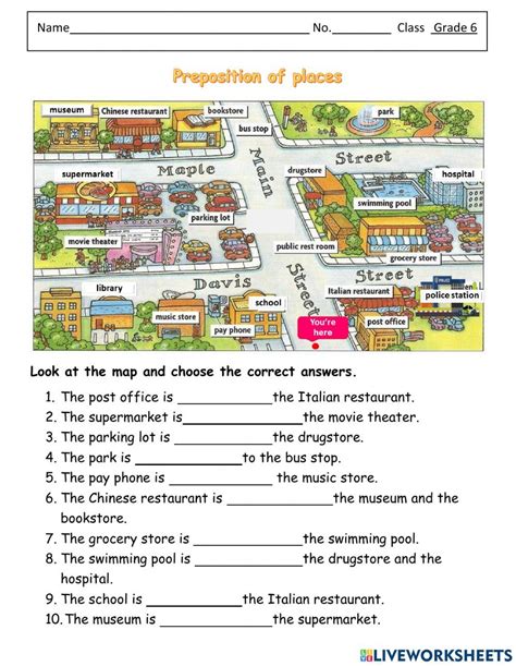 Image result for Position Preposition Worksheet