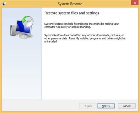 Image result for System Restore Safe Mode Windows 1.0