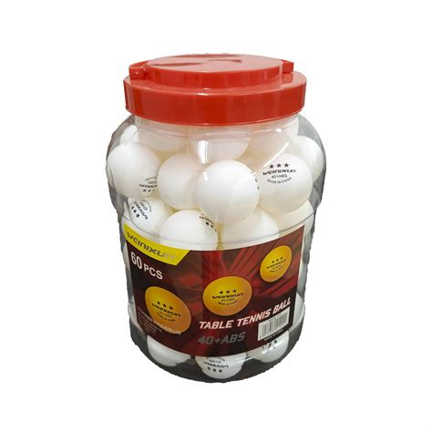 3-Star Table Tennis Balls 60pk (SG-1321) - Sports & Games