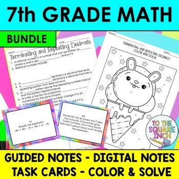 Image result for 7th Grade Math Notes