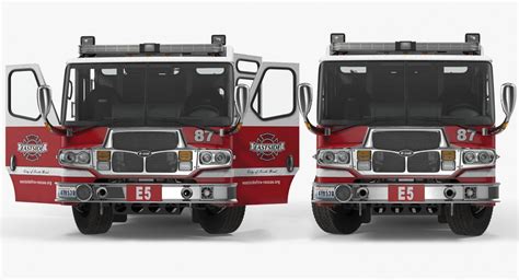 3D Rigged Fire Trucks 3D Models Collection 4 | 3D Molier International