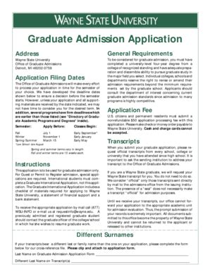 Fillable Online math wayne Application - Department of Mathematics ...