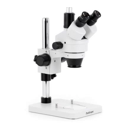 AmScope SM-1 Series Zoom Trinocular Stereo Microscope 7X-45X ...