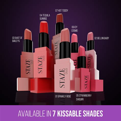 Staze Creme De La Matte - Creamy Matte Lipstick – Staze Beauty