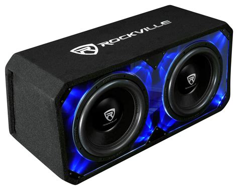 Rockville DV12K6D2 Dual 12" 4800w Car Audio Subwoofers Plexi Sub Enclosure Box 819216028247 | eBay