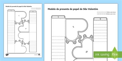 atividade de construção de caixa de presentes de papel