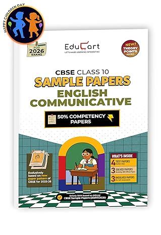 EduCart CBSE 2025-2026 Class 10 English Communicative Sample Papers ...
