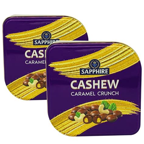 Sapphire Chocolate Coated Nuts - Cashew Caramel Crunch Nuts, 90 g (Pack ...