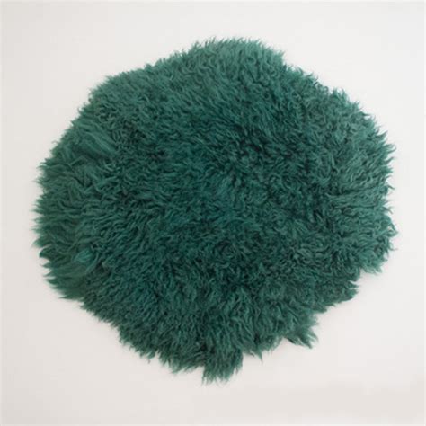 Babymoon (60CM) Round Wool Flokati Fur Blanket Photoshoot Props - Dark ...