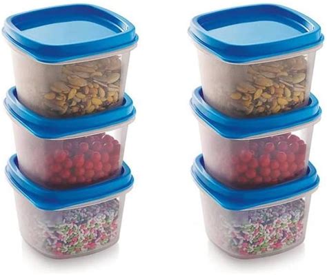 Buy Princeware Plastic Storage Container Set of 8Pcs- 650 ml, 325 ml ...