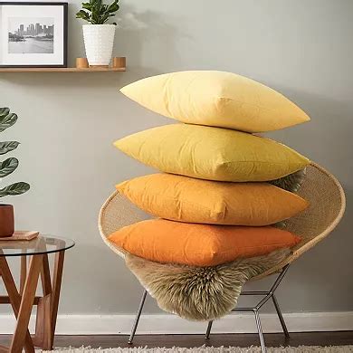 1 Pair Solid Color Pillowcases With Hidden Zipper For Bed, Sofa, Chair ...