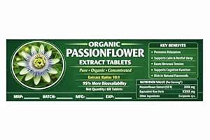 Buy Organic Passionflower Extract Tablets-60 Tablets Pack. Online at ...