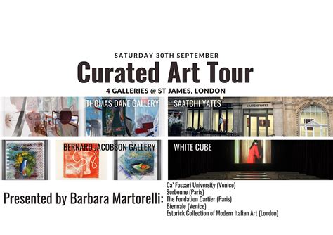 Curated Art Tour across 4 galleries in St James on Saturday 30th ...