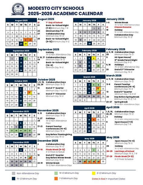 Modesto City Schools Calendar 25-26 Revised pdf - EduCounty