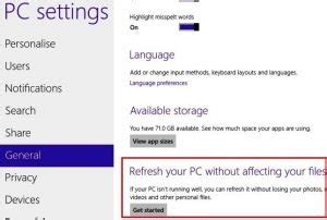 Image result for How to Refresh Window 8 Computer