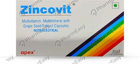 Buy ZINCOVIT STRIP OF 10 CAPSULES Online & Get Upto 60% OFF at PharmEasy