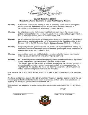 Fillable Online Racially Restrictive Covenants in the United States ...